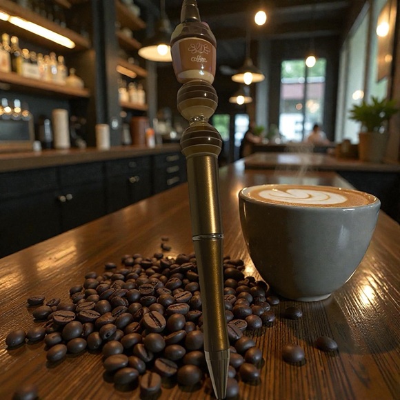 Chic Gold and Brown Decorative Pen - Picture 6 of 6